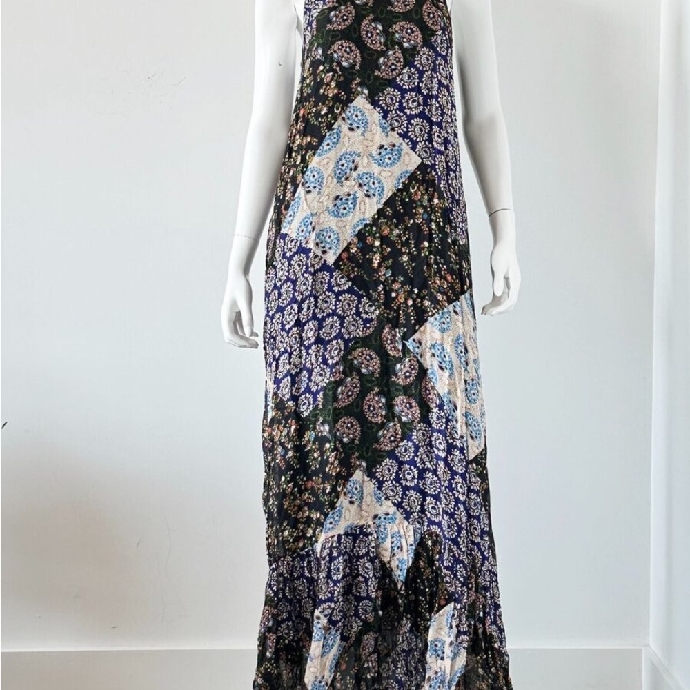 Maeve Katrina Multicolor Patchwork Maxi - image 4